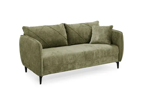Sofa JERINA - 2,5-Sitzer, Stoff, Grün