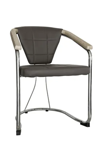 Armlehnstuhl - Kunstleder, Schlamm