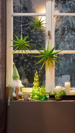 LED Baum - DH ca. 10x20 cm, Grün