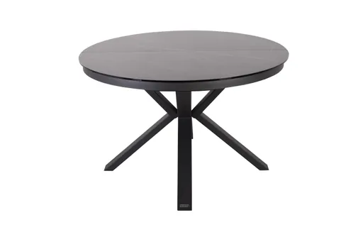 Esstisch MAIJA - ausziehbar, Ø/H ca. 120x76 cm, Glaskeramik, Steingrau