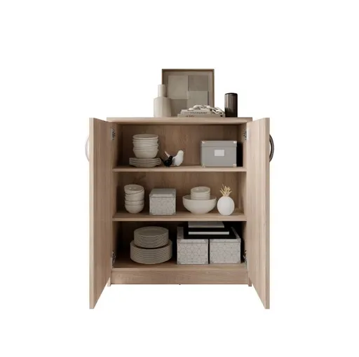 Kommode - B ca. 74 cm, Sonoma Eiche Nachbildung