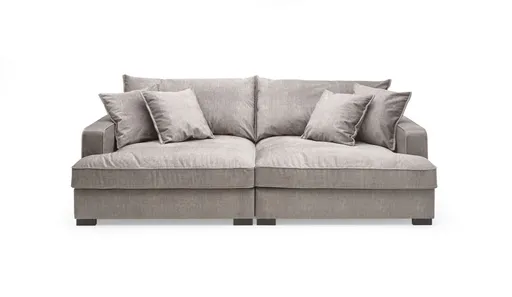 Megasofa - 2,5-Sitzer, Stoff, Taupe