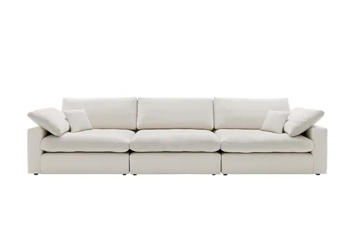 Sofa Palmdale - 4,5-Sitzer, inkl. Kissen, Stoff, Natur