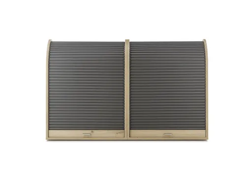 Jalousieschrank - Eiche Nachbildung, Graphit