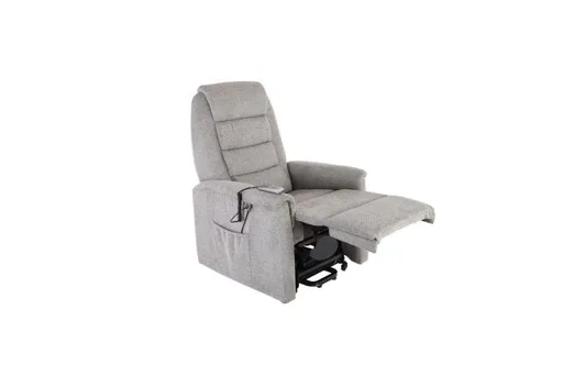 TV-Sessel - Relaxfunktion, Aufstehhilfe, Stoff, Grau