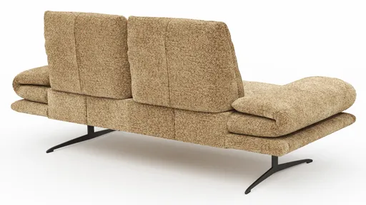 Sofa Lucero 2.0 - 2-Sitzer inkl. Rückenlehne, Stoff, Cognac