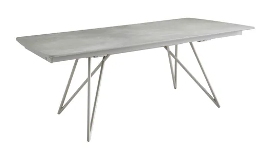 Esstisch Sedana - ausziehbar, LB ca. 200x100 cm, HPL, Grau