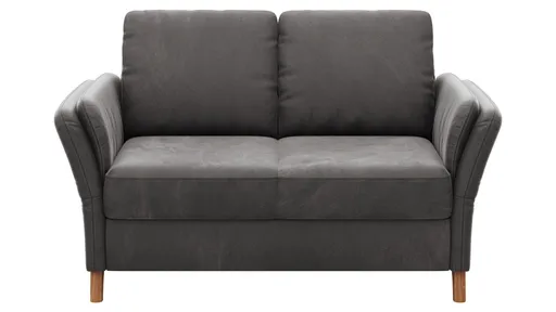 Sofa Vayra - 2-Sitzer, Stoff, Anthrazit