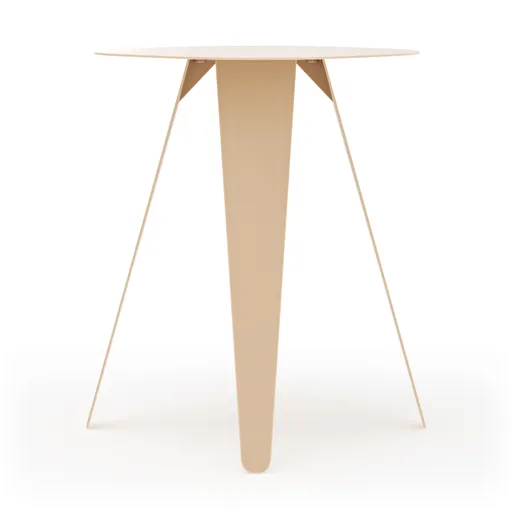 Beistelltisch Signe - BHT ca. 40x50x40 cm, Lack, Beige