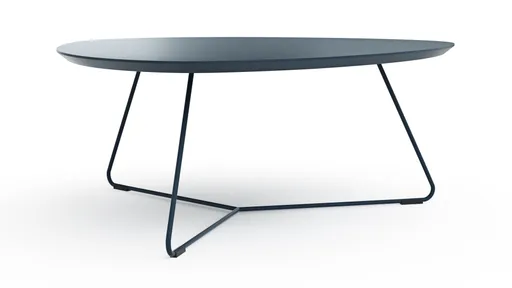 Couchtisch Fano - LBH ca. 87x78x33 cm, Fenix dunkelblau