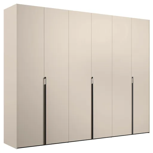 Drehtürenschrank Solina Alfa - B ca. 303 cm, Melamin matt, Düne