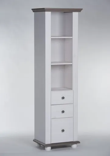 Standregal - B ca. 57 cm, Weiß, Lava