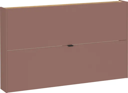 Schuhschrank GIANNA - B ca. 140 cm, Toffee, Navarra Eiche Nachbildung