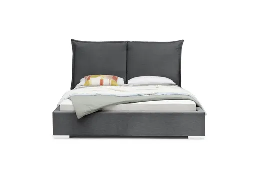 Bettgestell SANDRIN A- Liegefläche ca. 180x200 cm, Stoff, Anthrazit