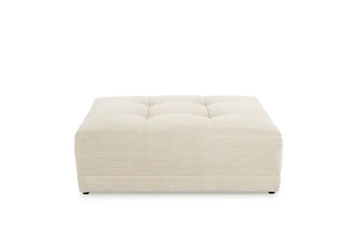 Hocker JANNI - Stoff, Creme