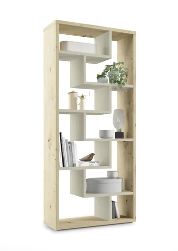 Raumteiler - B ca. 90 cm, Asteiche, Kaschmir