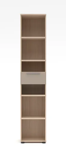 Büroregal - B ca. 40 cm, Riva Eiche Nachbildung, Kaschmir