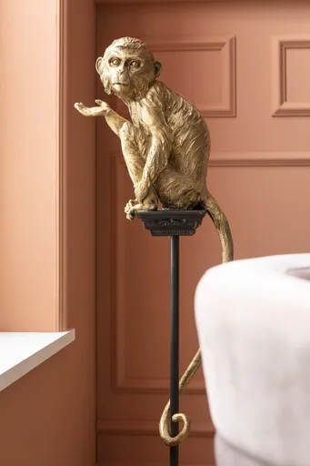 Deko-Figur- BHT ca. 32x109x21 cm, Goldfarben, Schwarz