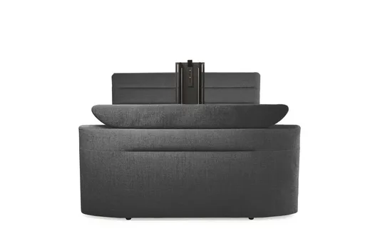 Boxspringbett JELLA MIX- Liegefläche ca. 180x200 cm, Stoff, Anthrazit