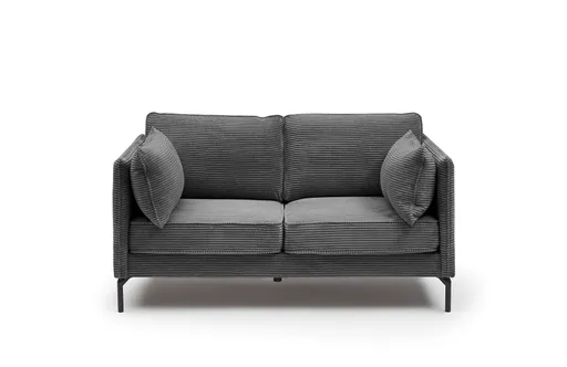 Sofa - 2-Sitzer, Stoff, Graphit