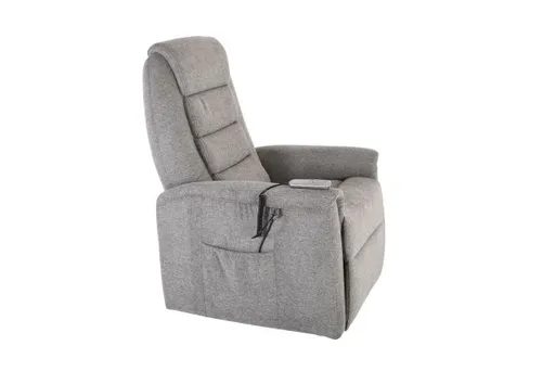 TV-Sessel - Relaxfunktion, Aufstehhilfe, Stoff, Grau