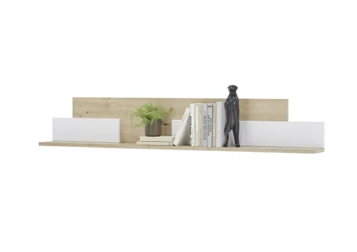 Wandboard - B ca. 150 cm, Weiß, Asteiche