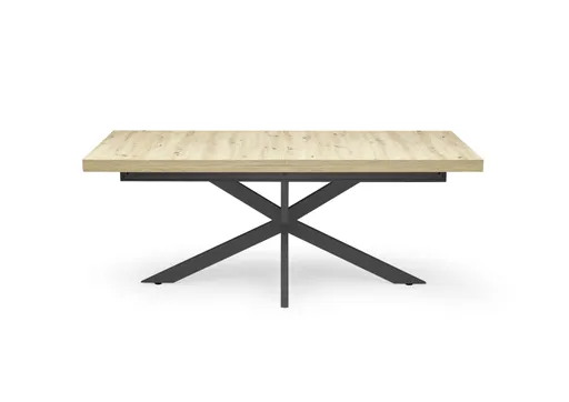 Esstisch - ausziehbar, LB ca. 200x100 cm, Asteiche, Schwarz