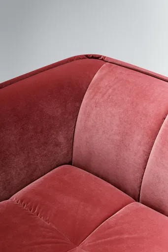 Sofa Hedda - 3-Sitzer, Velour, Weinbeere