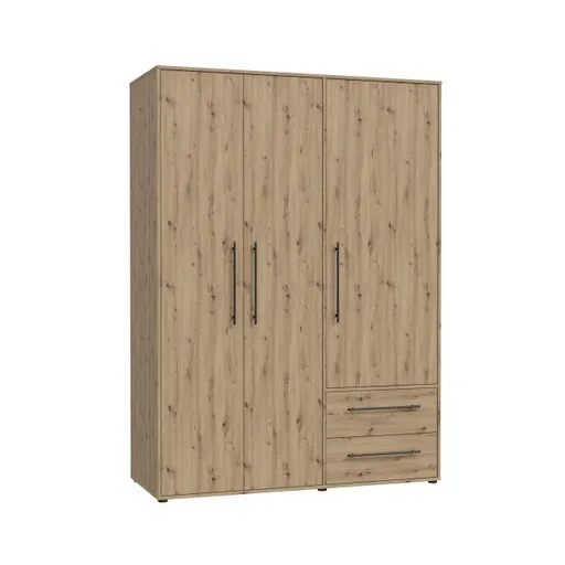 Drehtürenschrank FATHIE- B ca. 144 cm, Eiche Dekor Artisan
