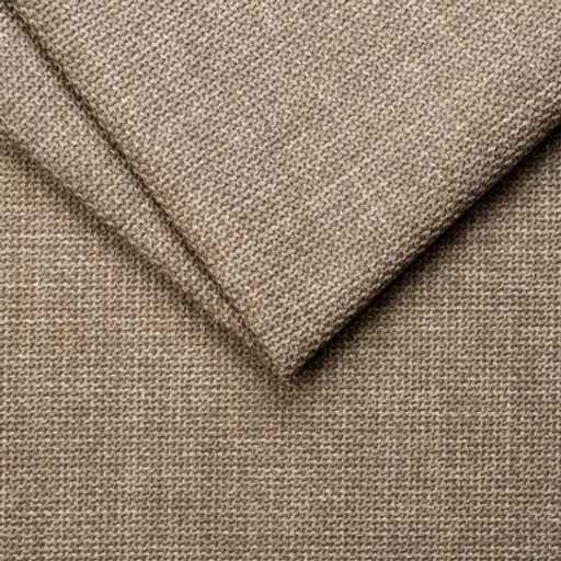 Ecksofa - Ecke links, 2-Sitzer, Stoff, Braun
