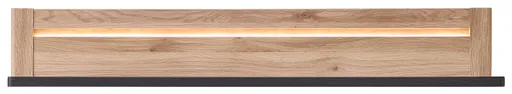 Wandboard - mit Beleuchtung, B ca. 148 cm, Eiche Nachbildung, Eiche dunkel Nachbildung