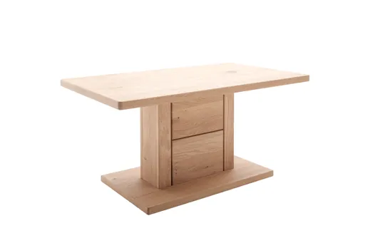 Couchtisch - LB ca. 95x55 cm, Eiche Nachbildung, Eiche massiv geölt