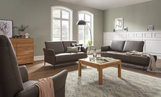 Recamiere Rosario - Ausrichtung rechts, Leder, Rauchbraun