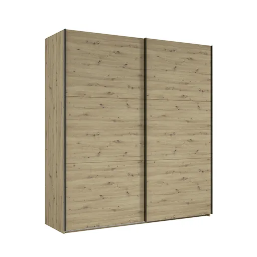 Schwebetürenschrank- B ca. 200 cm, Eiche Dekor 