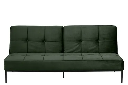Schlafsofa - Stoff, Dunkelgrün