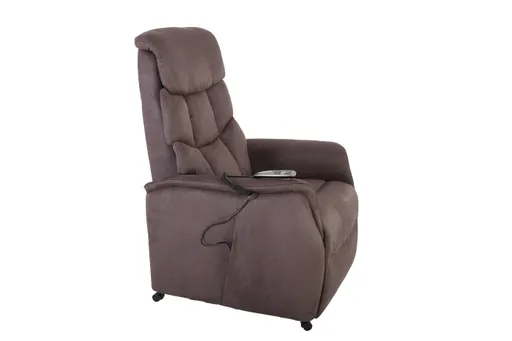 TV-Sessel MARLO - Relaxfunktion, Stoff, Braun