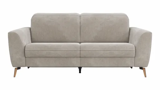 Sofa Tulsa KV - 2,5-Sitzer, inkl. Relaxfunktion und Kopfteilverstellung (motorisch), Stoff, Graubeige