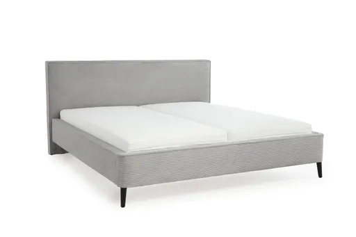 Polsterbett- Liegefläche ca. 180x200 cm, Stoff, Hellgrau