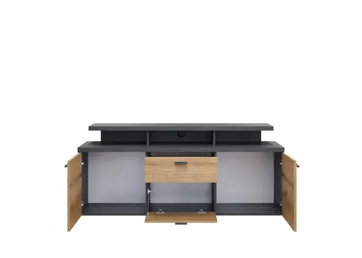 TV-Lowboard - B ca. 151 cm, Matera, Eiche Coast Evoke Nachbildung