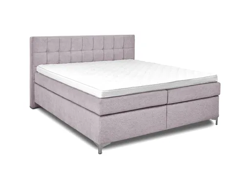 Boxspringbett HINDA- Liegefläche ca. 180x200 cm, Stoff, Altrosa, TFK H3/TFK H3