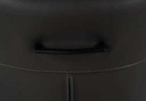 Barhocker MELE - drehbar, höhenverstellbar, Leder, Dunkelbraun