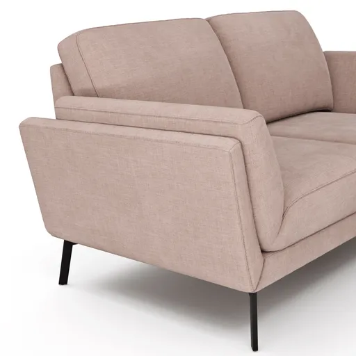 Sofa Tova - 2-Sitzer inkl. Rücken- und Armlehnfunktion, Stoff, Sand