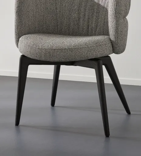 Armlehnstuhl Milana - Stoff, Grau