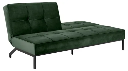 Schlafsofa - Stoff, Dunkelgrün