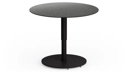 Couchtisch Camas - LBH ca. 75x75x42 cm, Keramik, Schwarz