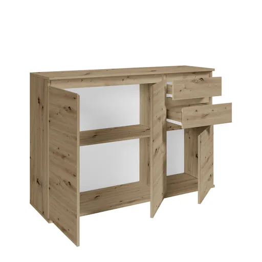 Kommode - B ca. 119 cm, Artisan Eiche Nachbildung