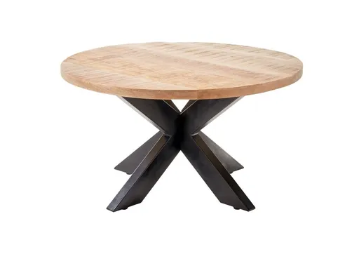 Couchtisch - Ø/H ca. 80x47 cm, Mangoholz 