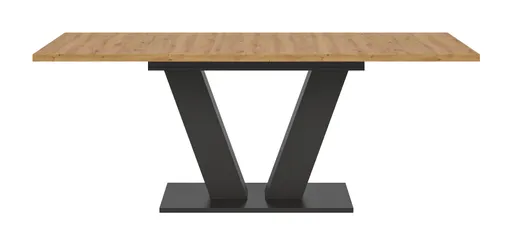 Esstisch - ausziehbar, LB ca. 150x90 cm, Artisan Eiche Nachbildung, Grau