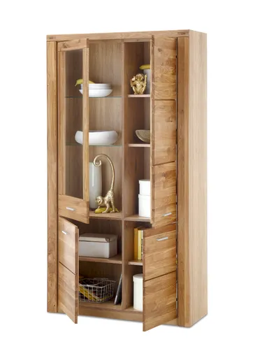 Vitrine - Wildeiche teilmassiv, geölt