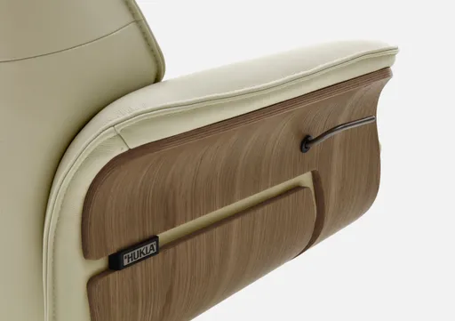 Relaxsessel - Leder, Weiß